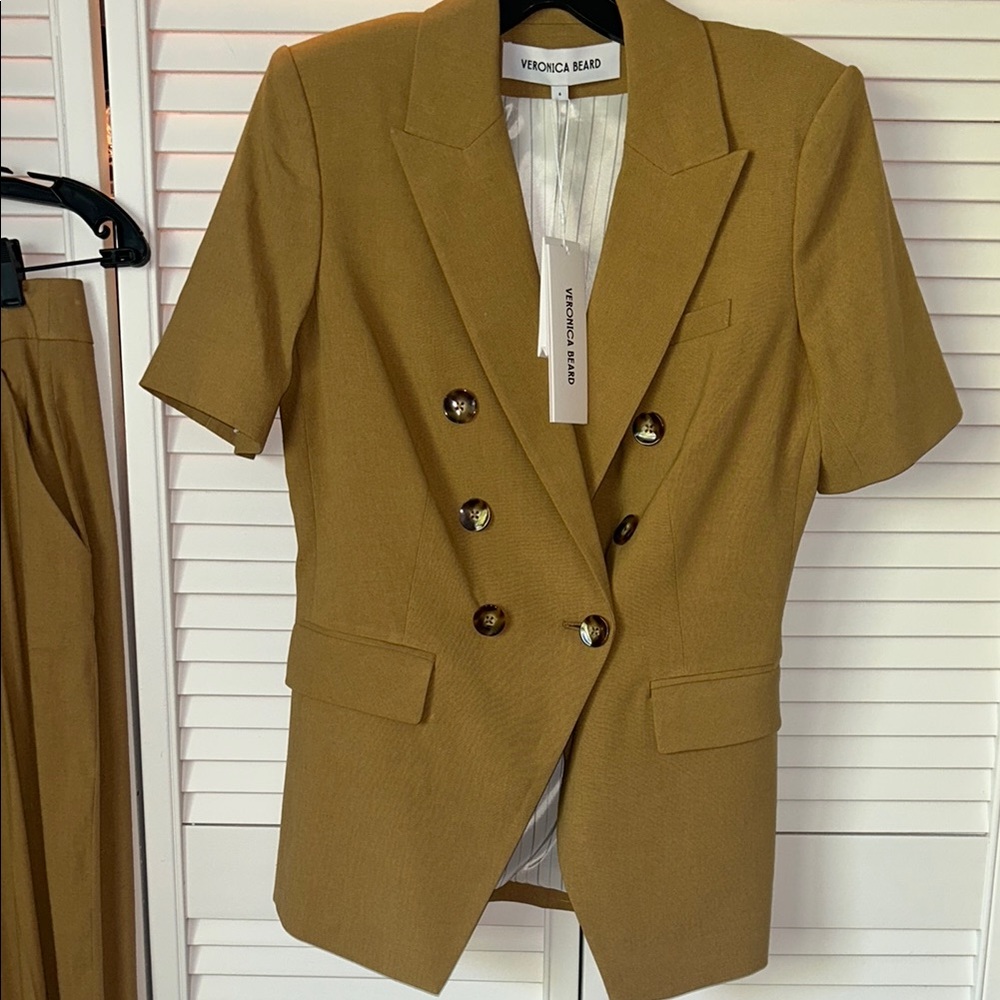 Veronica Beard Khaki Blazer Size US 6